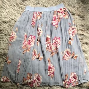 A New Day Floral Skirt